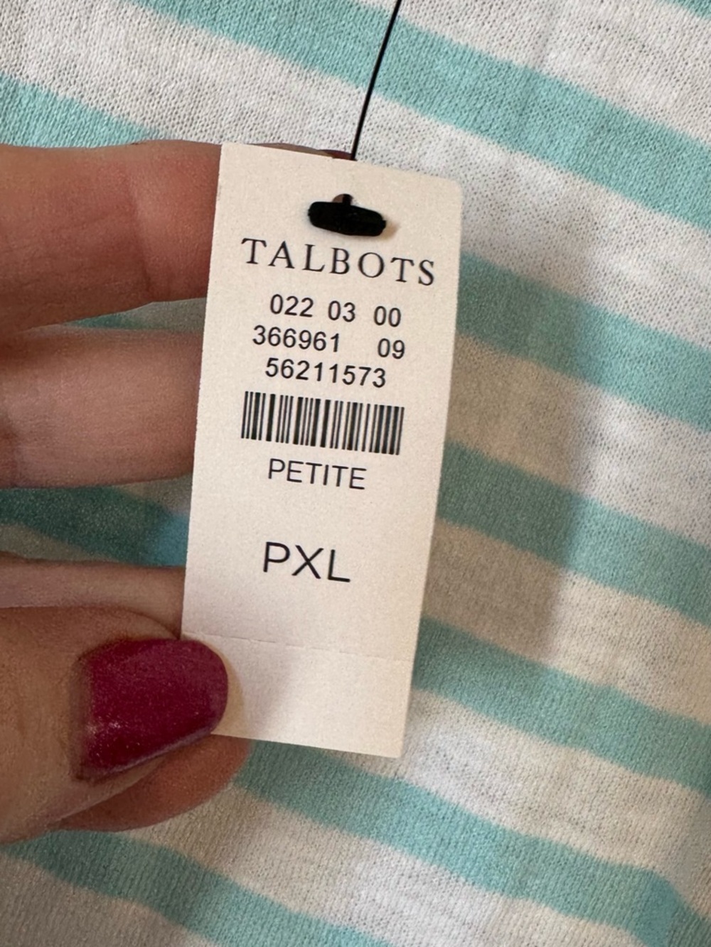 NWT  TALBOT'S S COTTON LIGHTWEIGHT V-NECK SWEATER   XLARGE     #13 - Picture 9 of 9